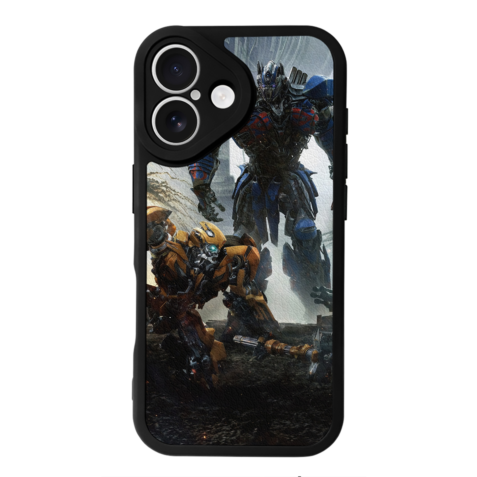 （画像用） Transformers トランスフォーマー 【iPhone 16シリーズ対応】シリコンスマホケース（レザー調） 材質：シリコン